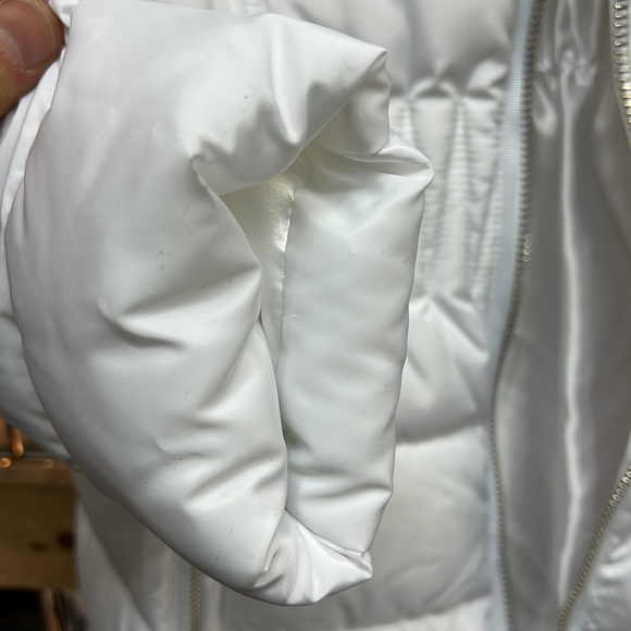 NWT,laundry by shelli segal Faux Fur Trim W Puffer Coat,white - Picture 16 of 17